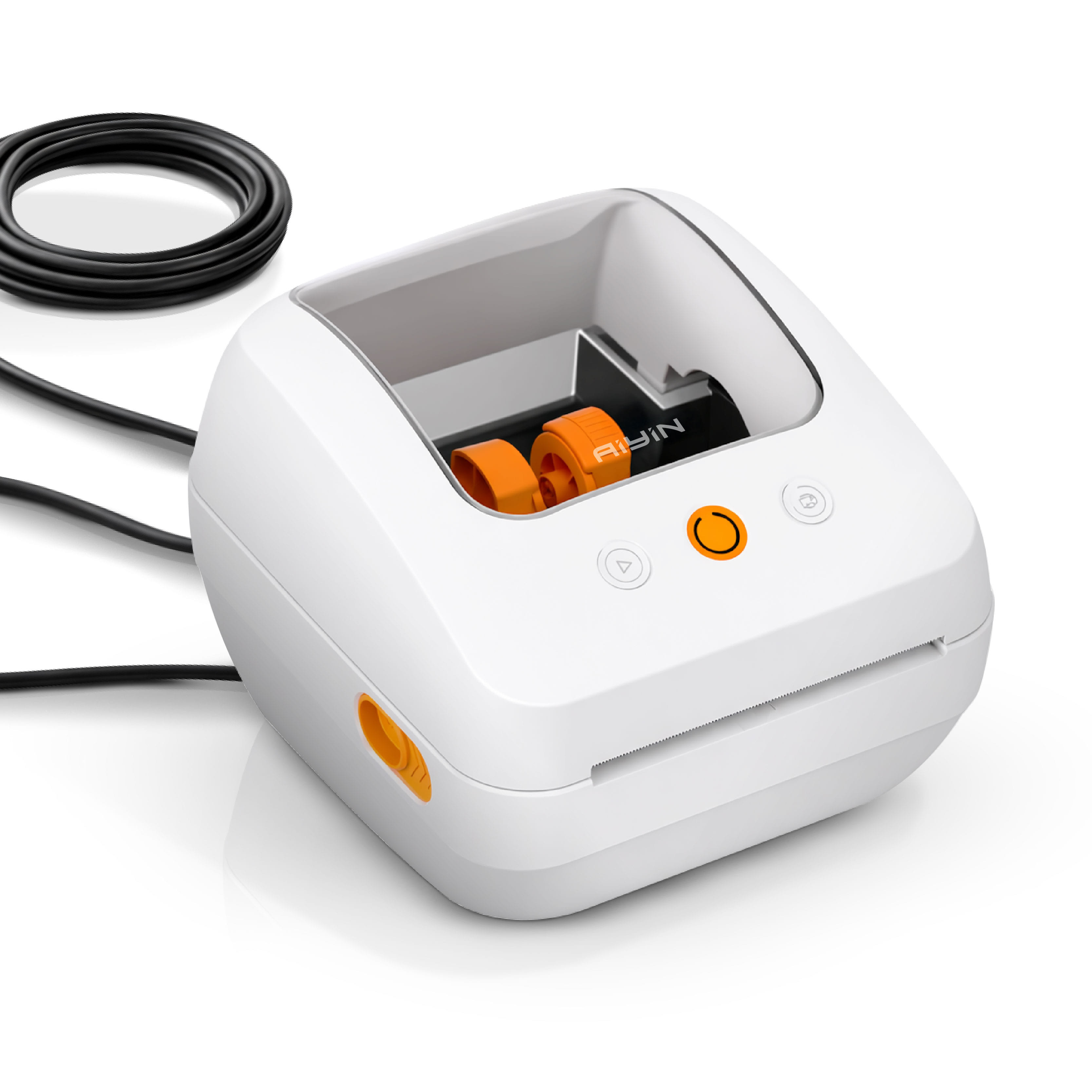 เครื่องพิมพ์ฉลากความร้อน AIYIN AS240 USB สีขาว ปริ้นสติกเกอร์ความร้อน_2